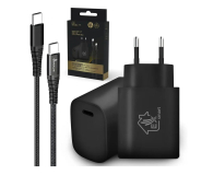 ExtraLink Smart Life Zestaw kabel USB-C 2m Ładowarka 18W PD3.0 Czarna - 1550954 - zdjęcie 2